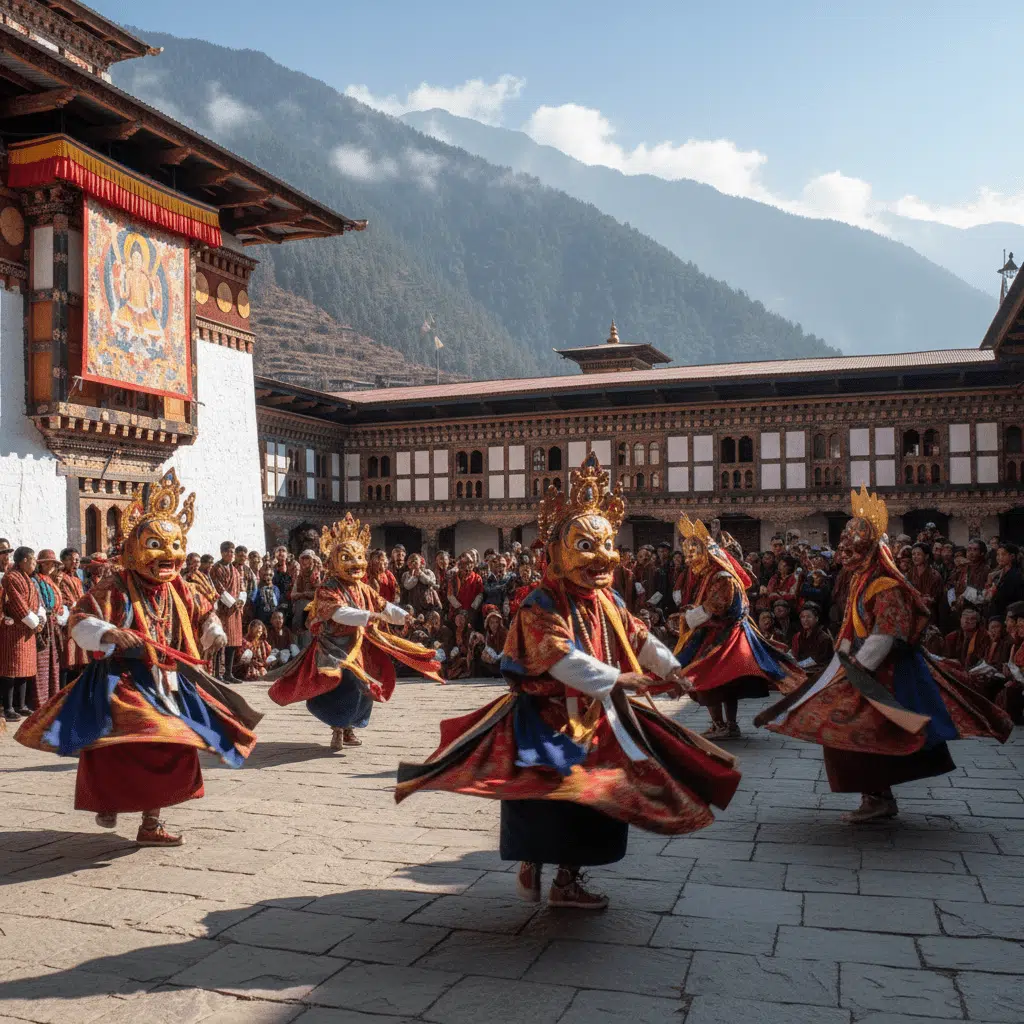 Bhutan tour package from Pune scenic Himalayan mountain landscape