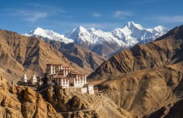 Khardung La Pass snow covered road Leh Ladakh package from Pune Samisha Holidays